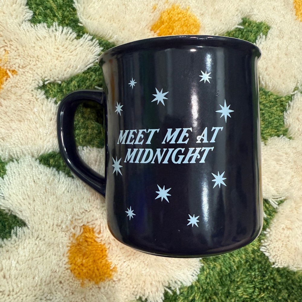 Taylor Swift Meet Me At Midnight Mug Clock Midnights Official Merch Blue Stars
